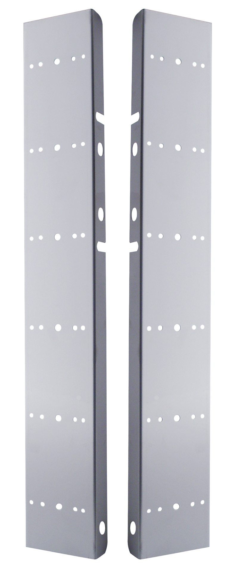 (2/Bulk) Stainless Steel Peterbilt 12 Led Cutout Air Cleaner Light Bracket