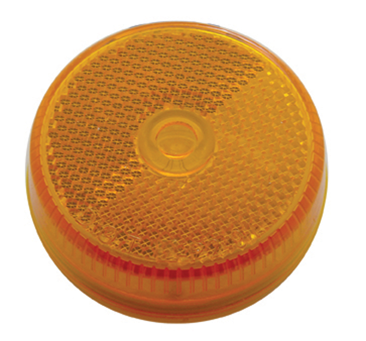 Incandescent 2 1/2" Reflector Clearance/Marker Light - Amber