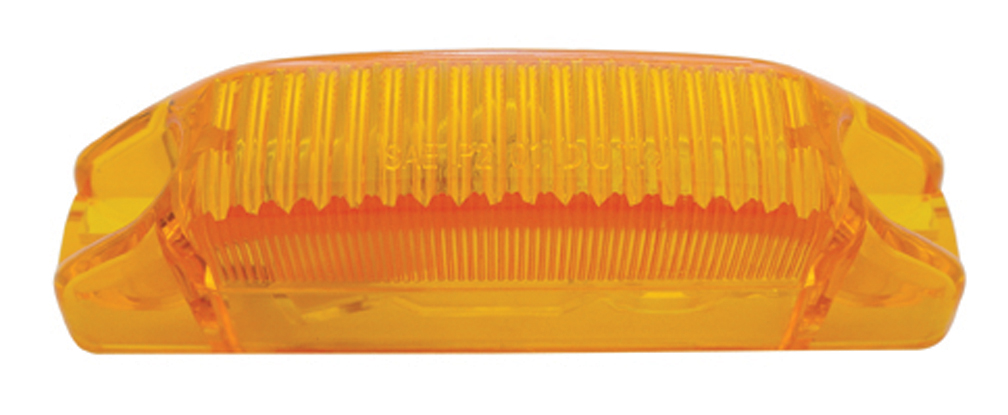 Incandescent Curved Rectangular Clearance/Marker Light - Amber