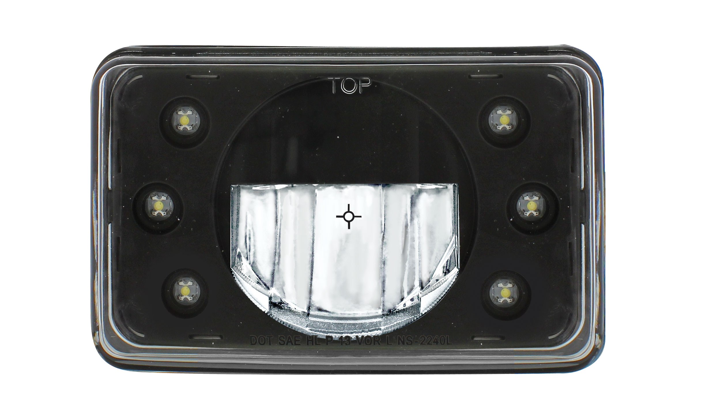 6" X 4" Rectangular High Power Led Crystal Headlight - Low Beam