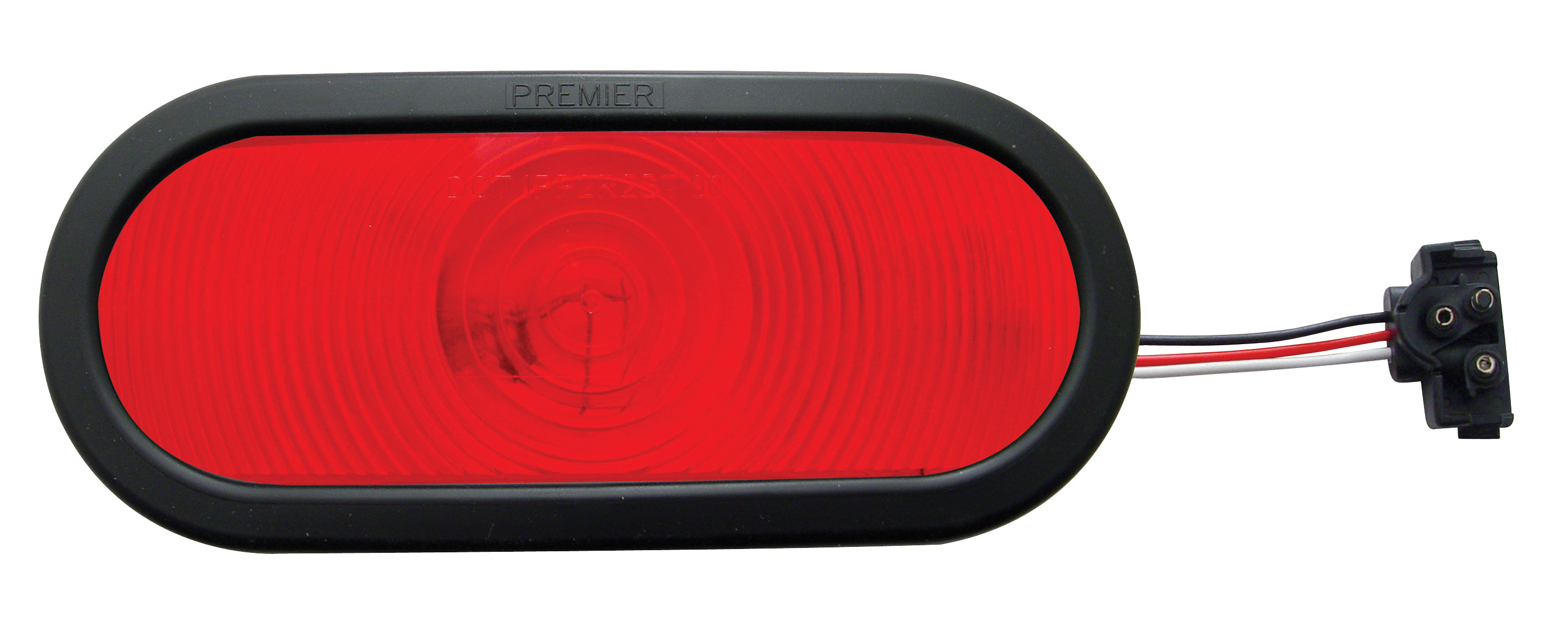 Incandescent Oval S/T/T Light Kit - Red