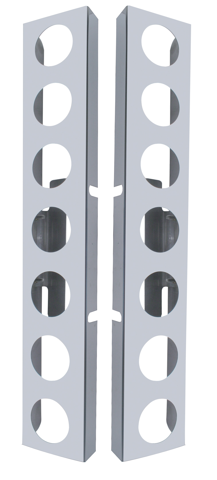 (2/Bulk) Stainless Steel Kenworth 14 Light Cutouts Air Cleaner Light Bracket