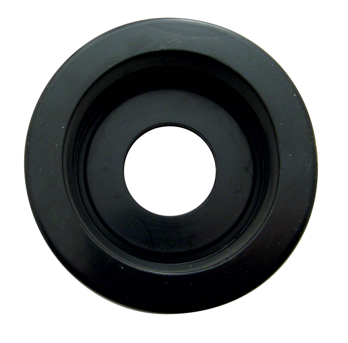 Black Rubber 2 1/2" Recess Mount Grommet - Narrow Lip