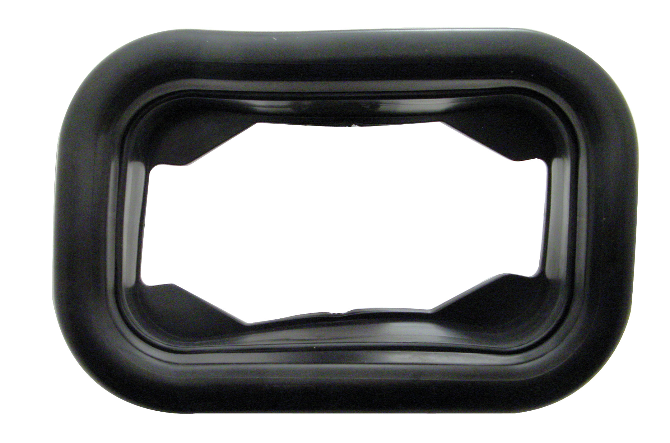 Black Rubber Rectangular Grommet