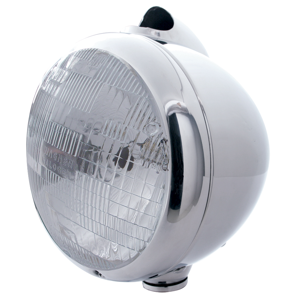Chrome "Guide" Peterbilt Headlight - H6024 Halogen