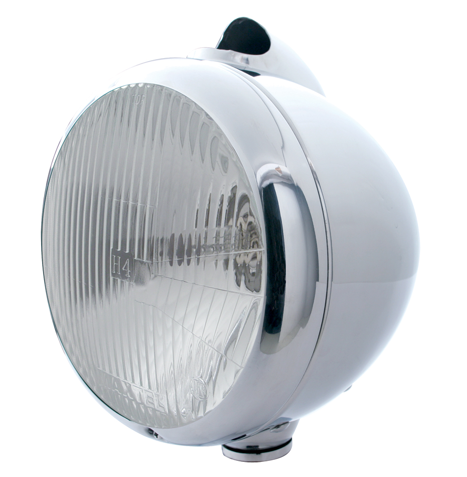 Chrome "Guide" Peterbilt Headlight - H4 Halogen