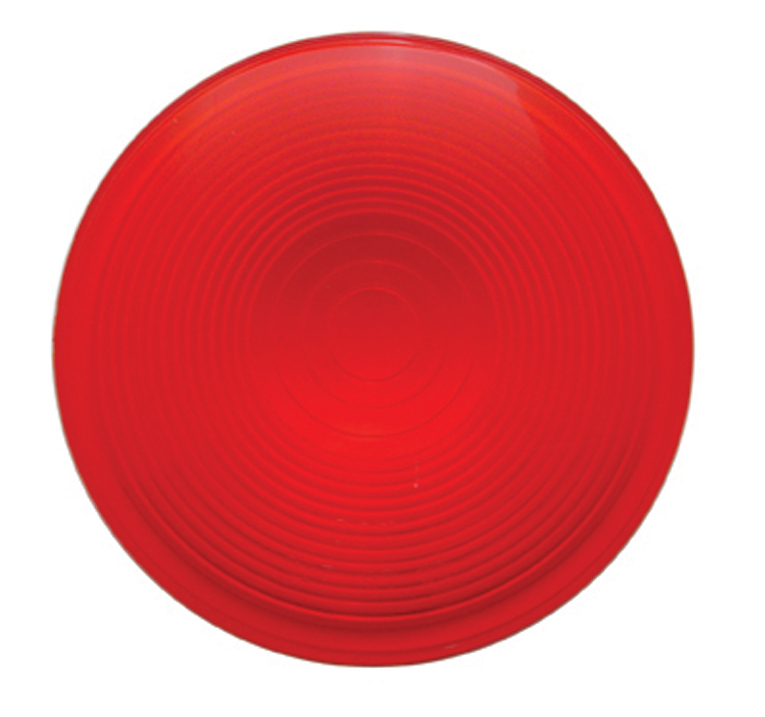 4" Deep Dish Light Lens - Red