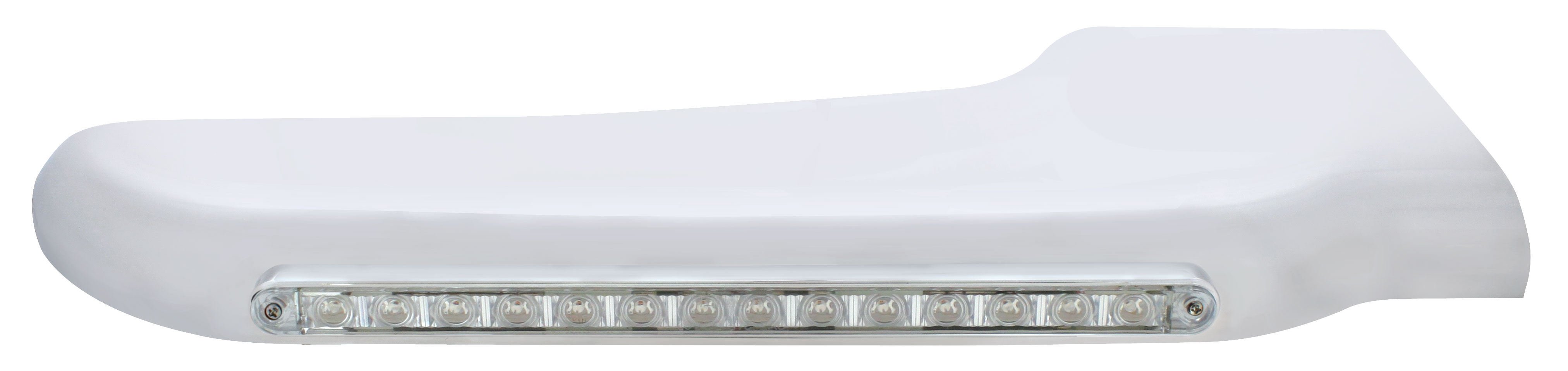 14 Amber Led Peterbilt Front Fender Cover - Clear Lens/Passenger