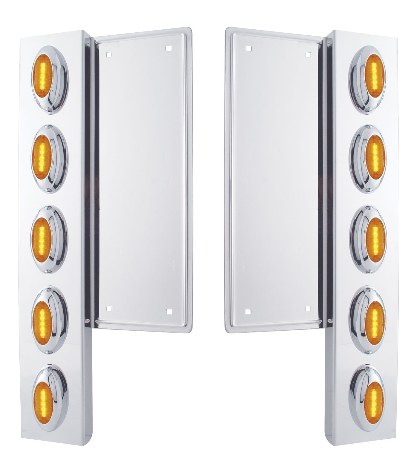 (2/Bulk) S.S. Freightliner 10 Led Cutout Air Clean