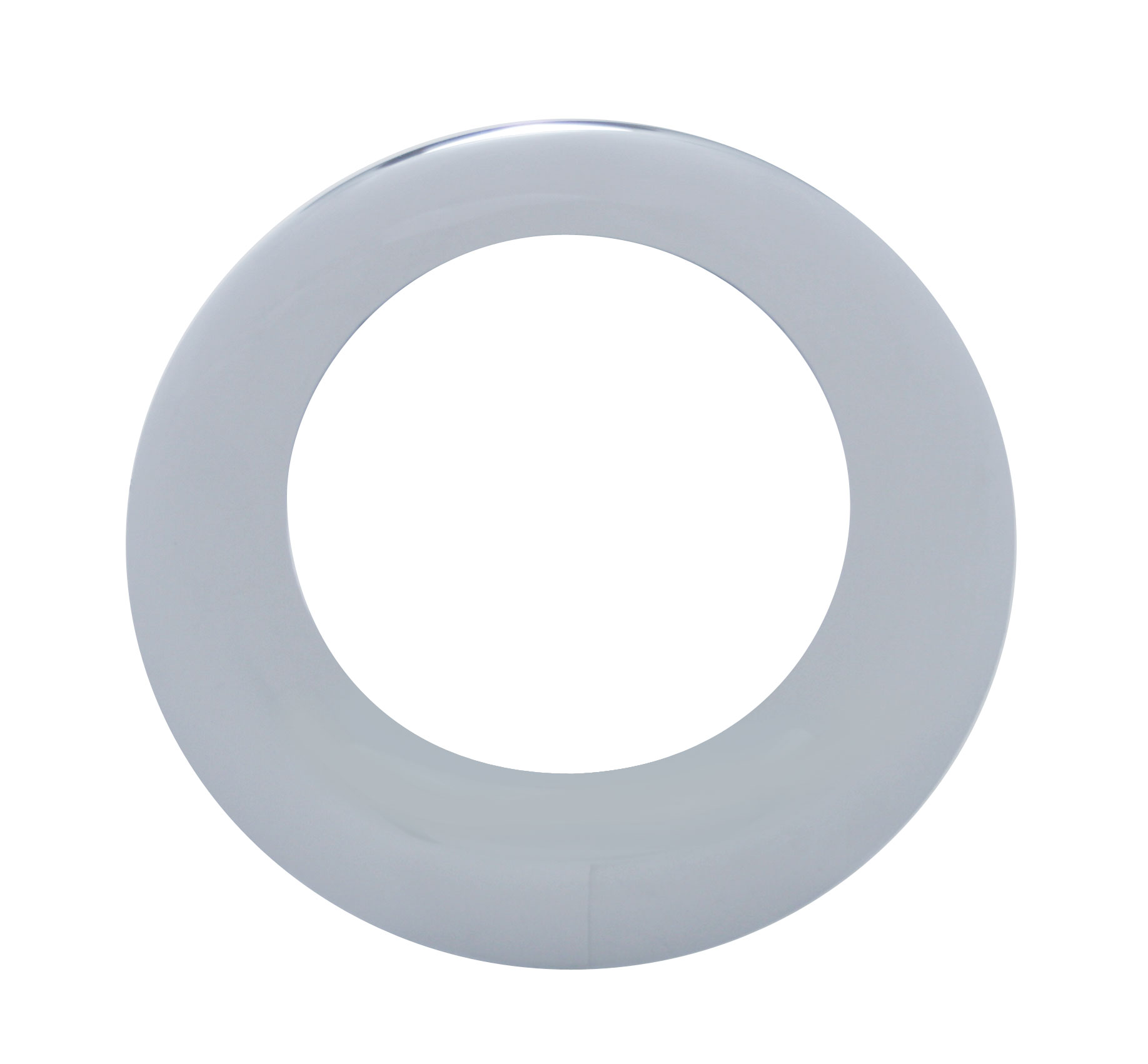 Chrome Plastic 2 1/2" Twist-On Bezel