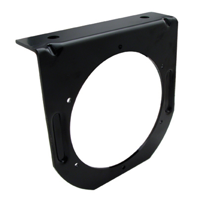 Black Steel Light Bracket W/ One 4" Light Cutout