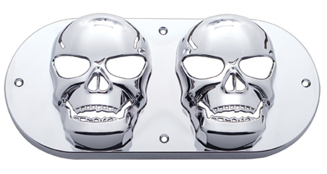 Chrome Oval Light Skull Bezel