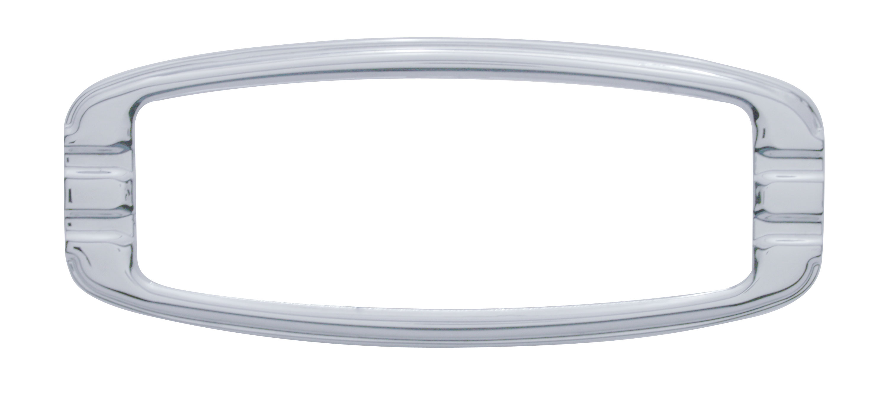 Chrome Die Cast Retro Flush Mount Light Bezel W/ Mounting Studs