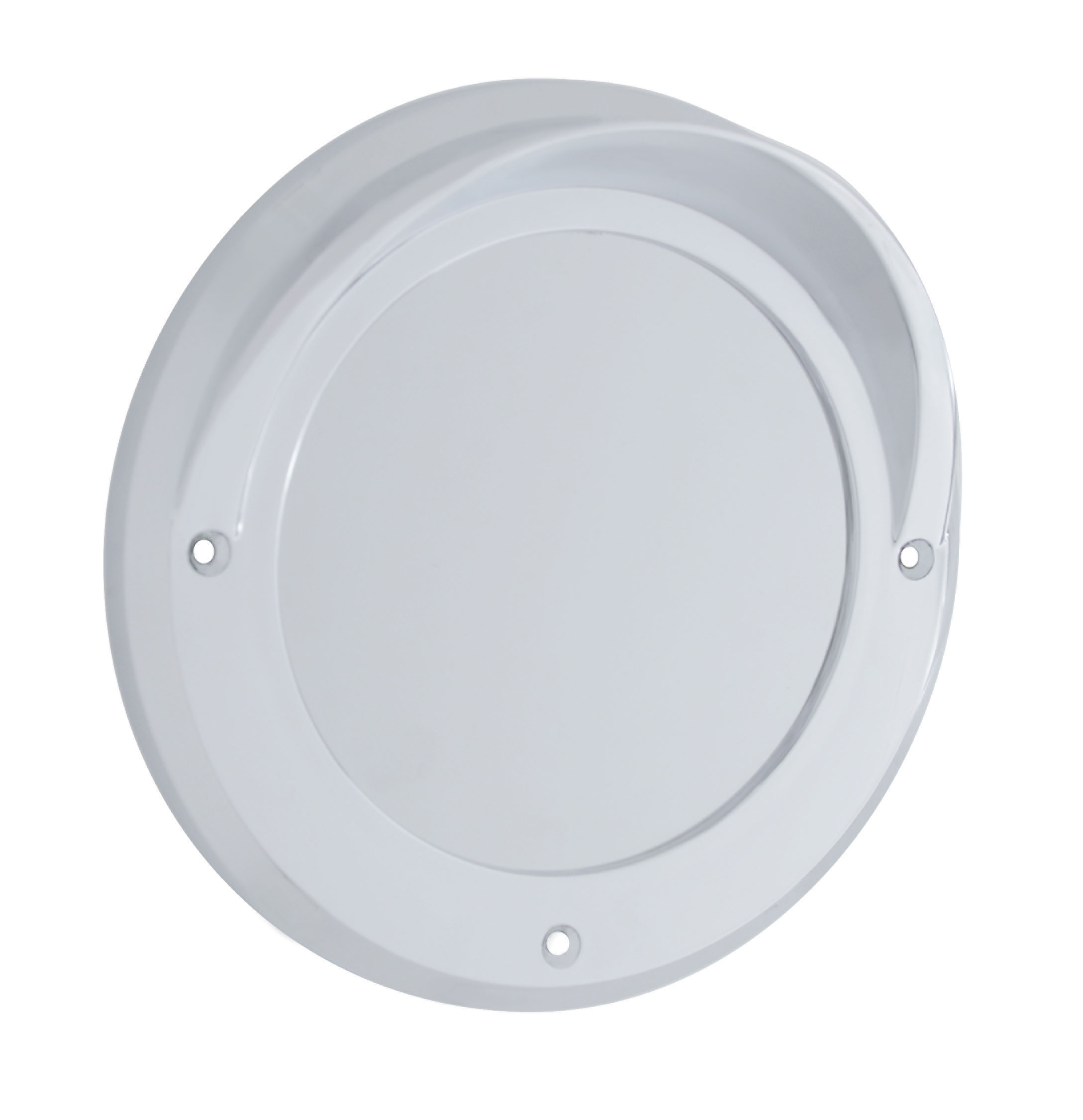 Chrome 4" Mirror Bezel W/ Visor