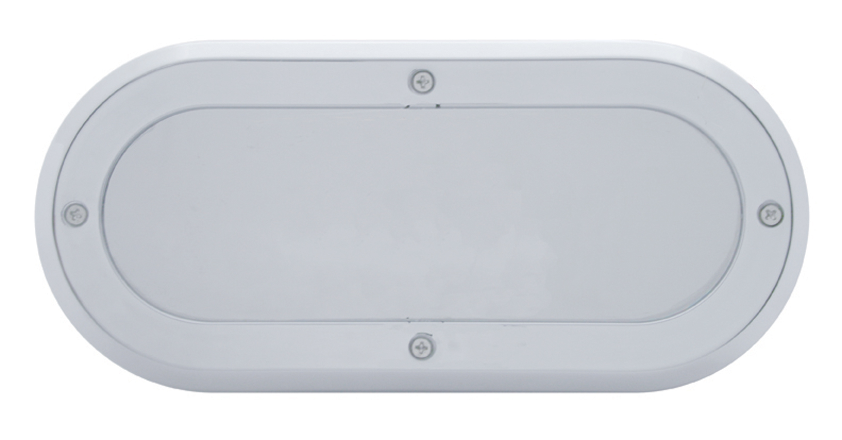 Chrome Plastic Oval Mirror Bezel