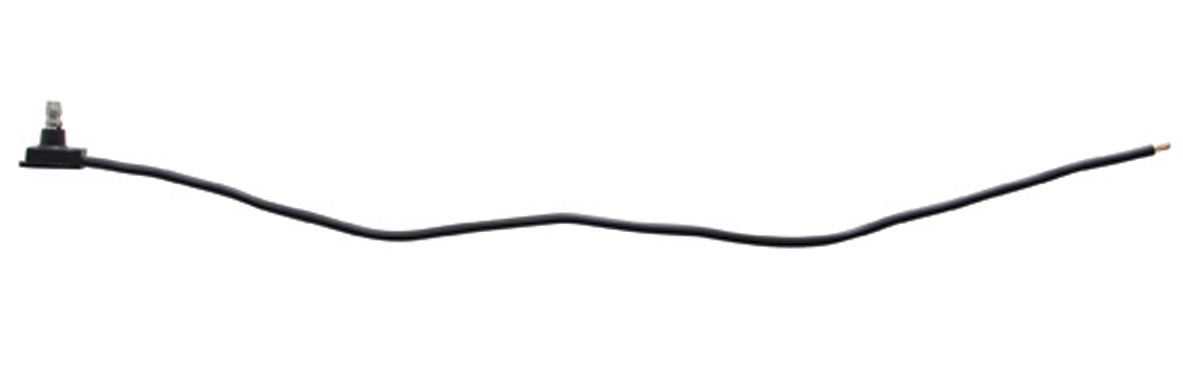 1 Wire Plug - Black (Hot) Wire Snapped End