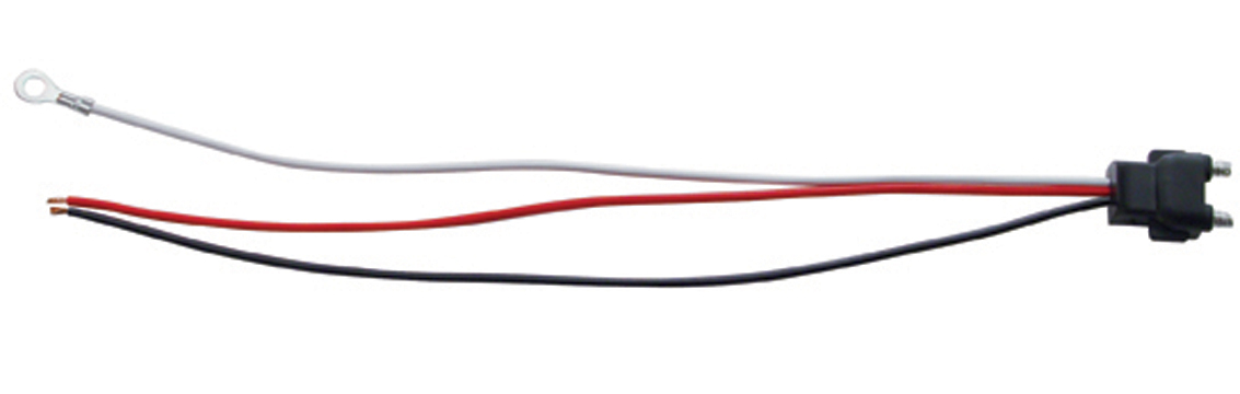 3 Wire Plug - White Ground Ire W/ #10 Ring Termination
