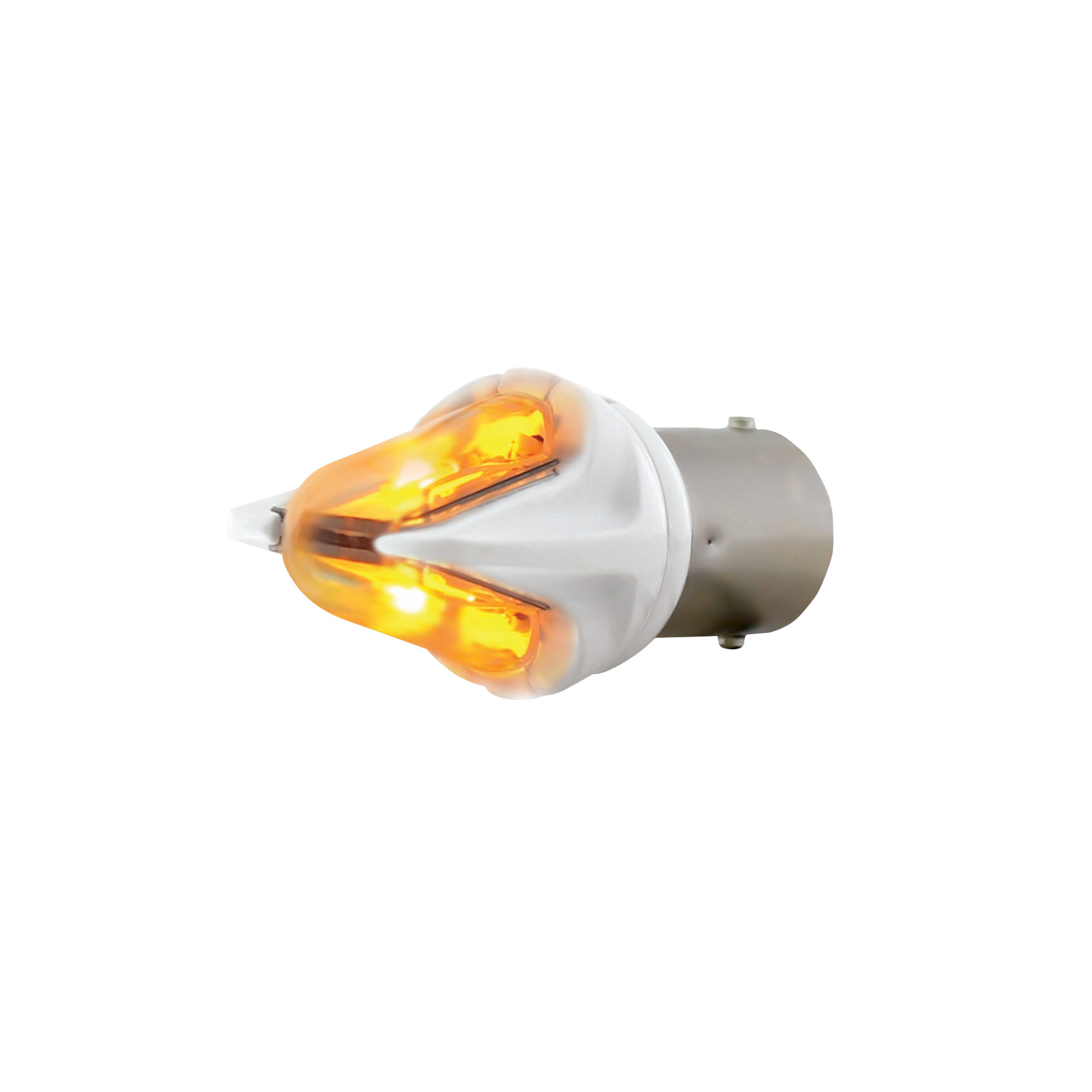 2 Hight Power Led 1156 Bulb - Amber