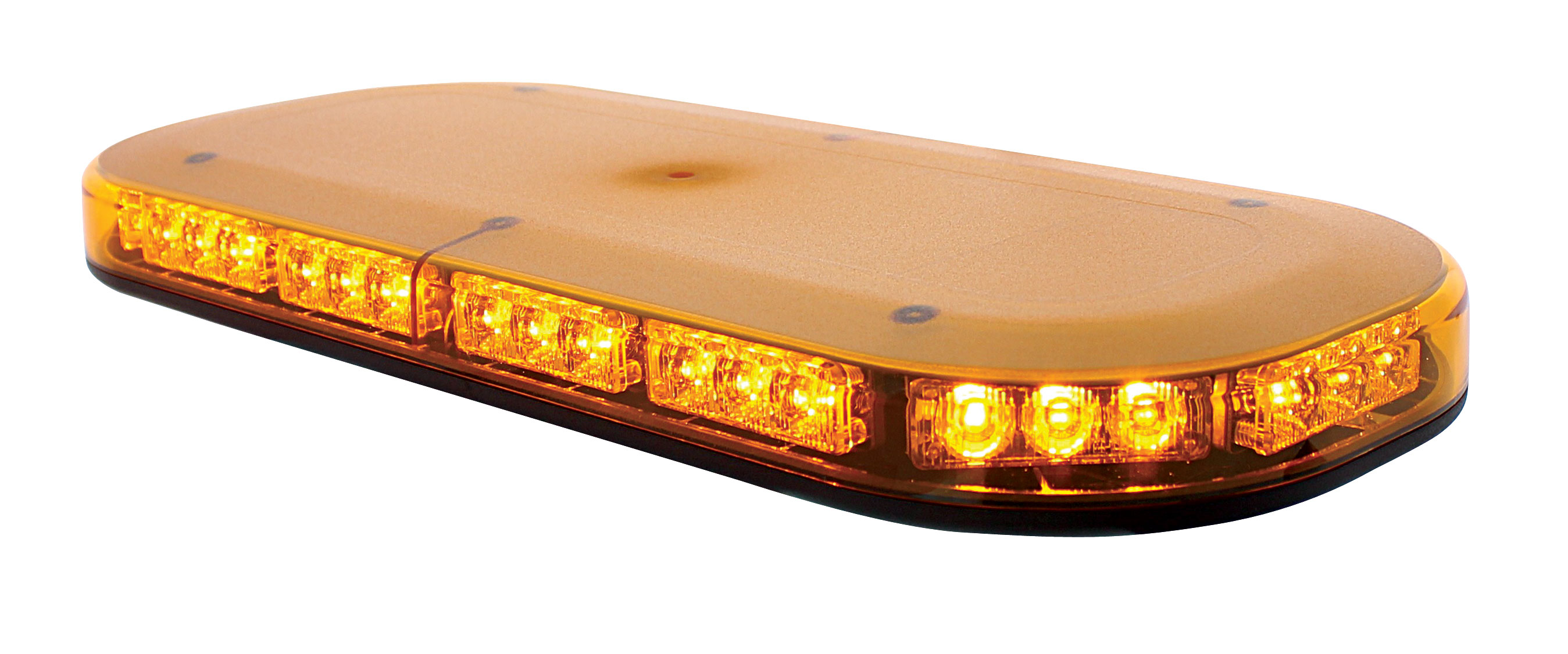 42 High Power Led Micro Strobe Warning Bar - Permanent Mount - Amber Lens