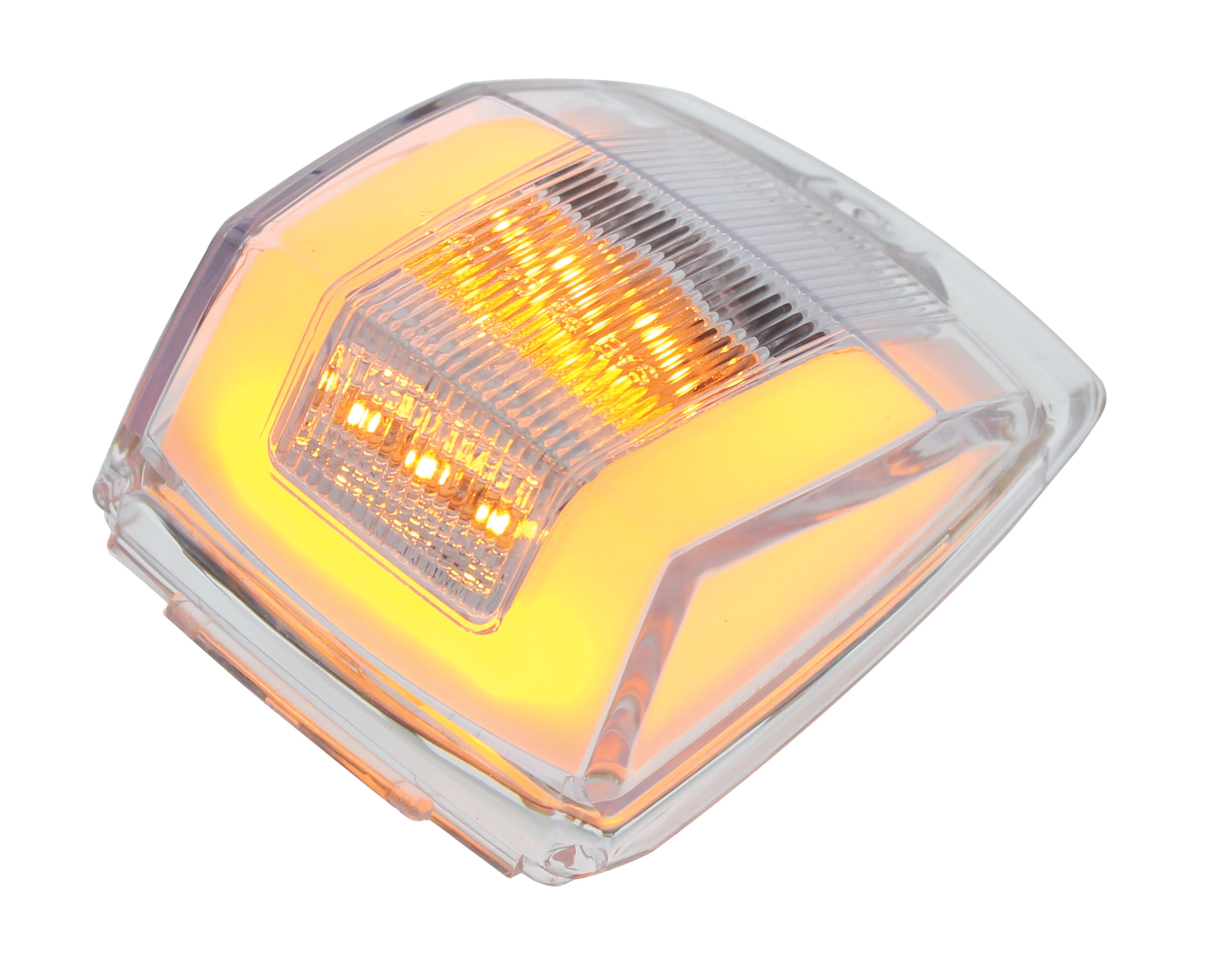 24 Led Cab Light - Glo Light Amber Led/Clear Lens