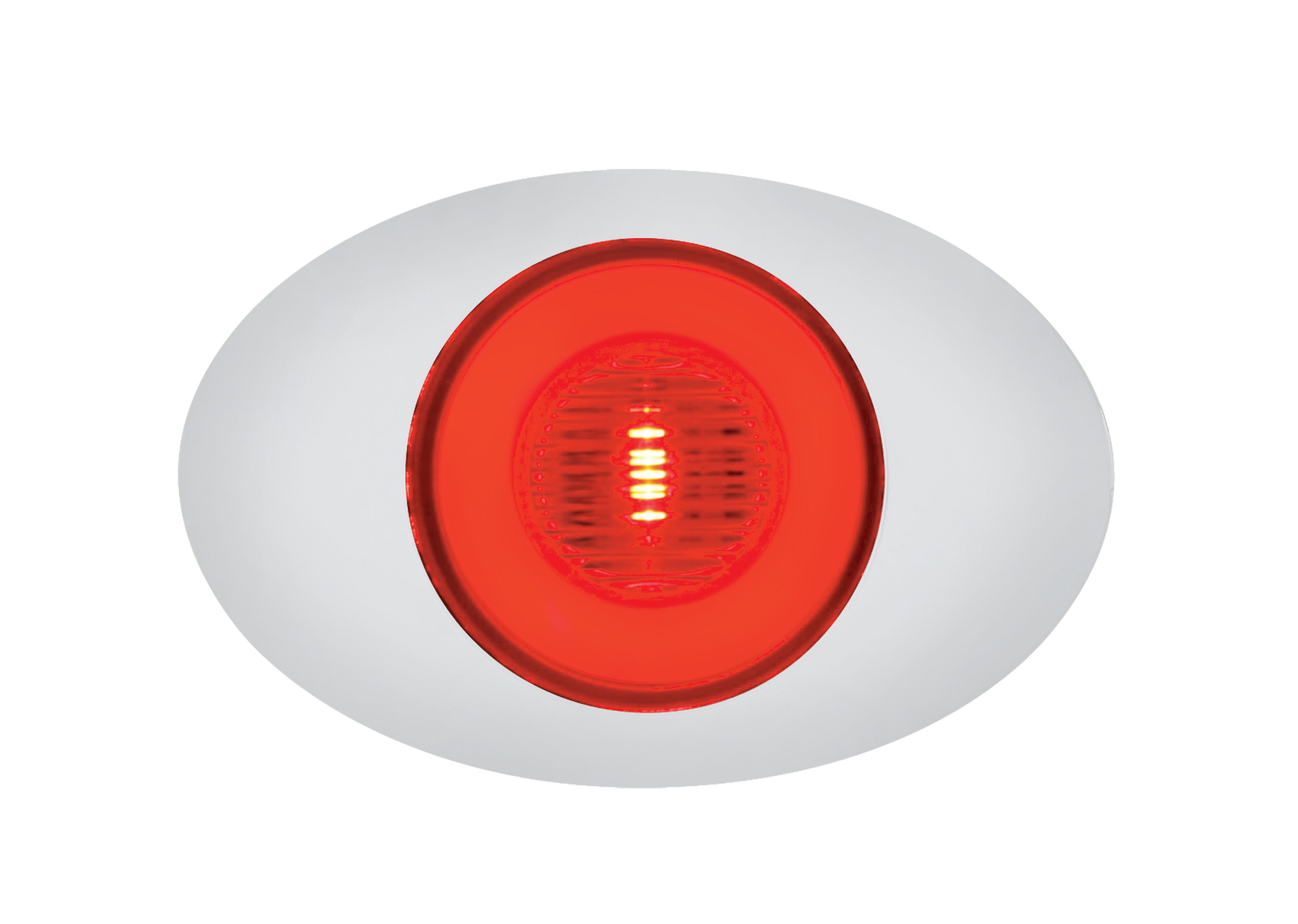 5 Led "M3 Millennium" Clearance/Marker Light - Glo Light - Red Led/Red Lens