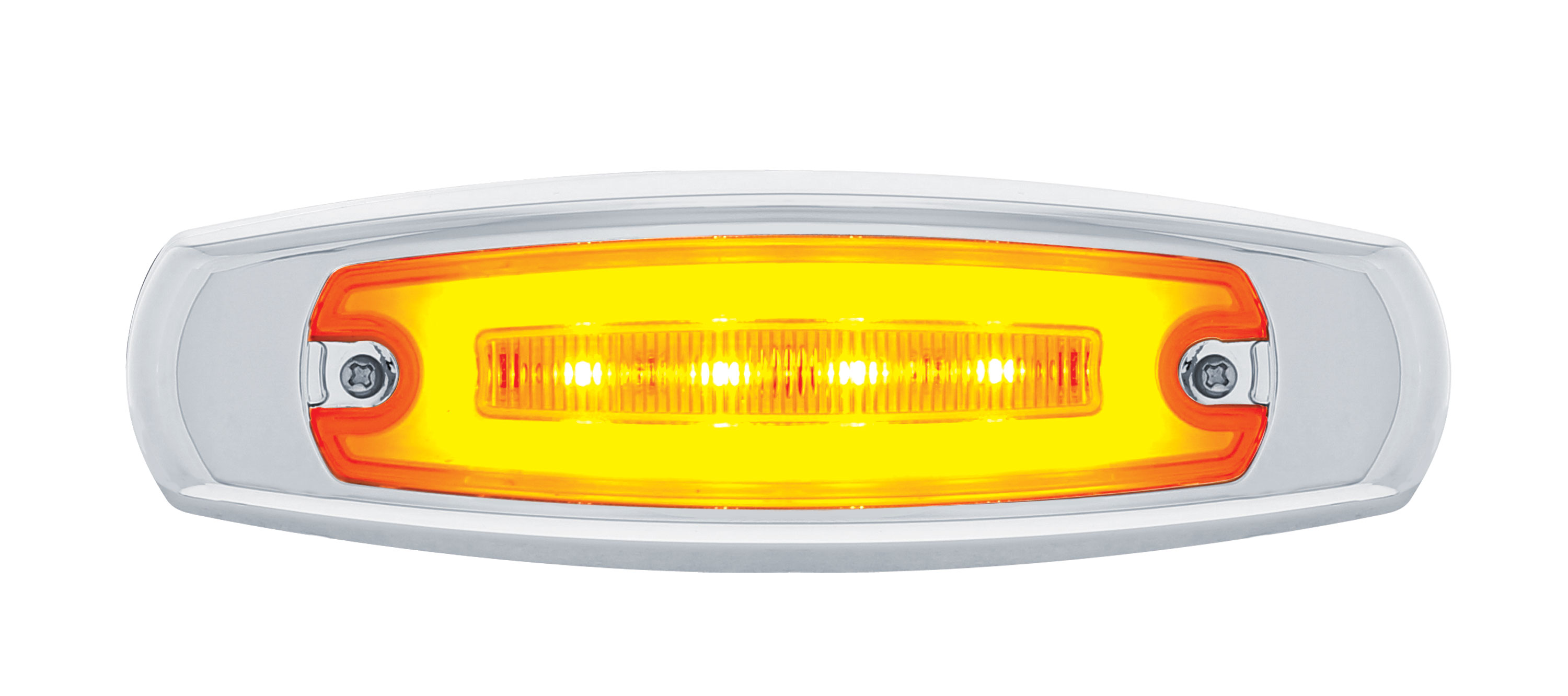 16 Amber Led Rectangular Clearance / Marker Light - Glo Light - Amber Lens
