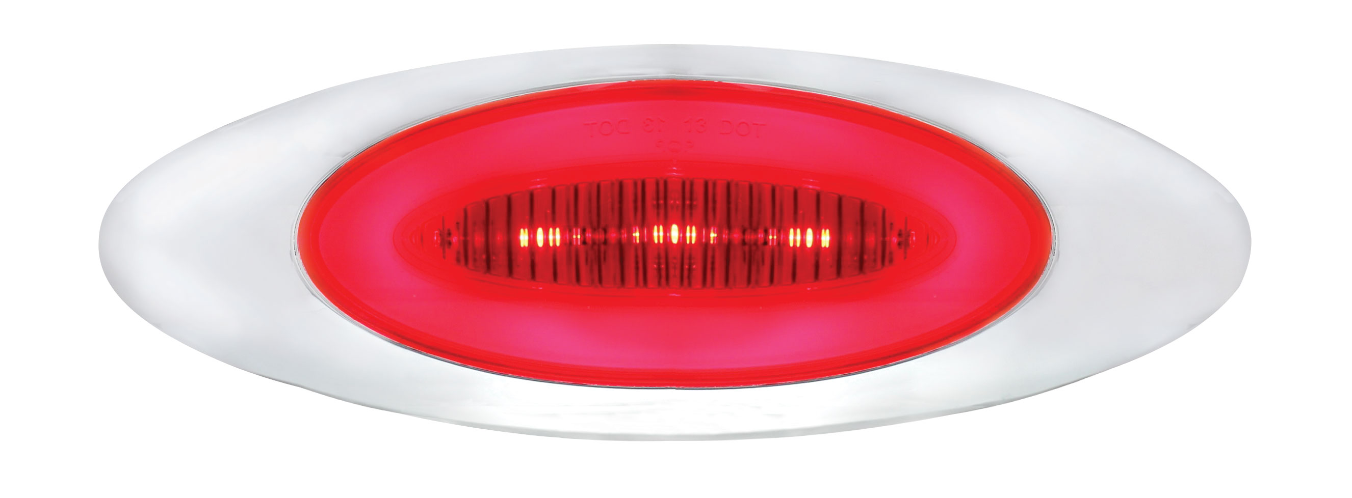 13 Led "M1 Millennium" Marker Light - Glo Light - Red Led/Red Lens