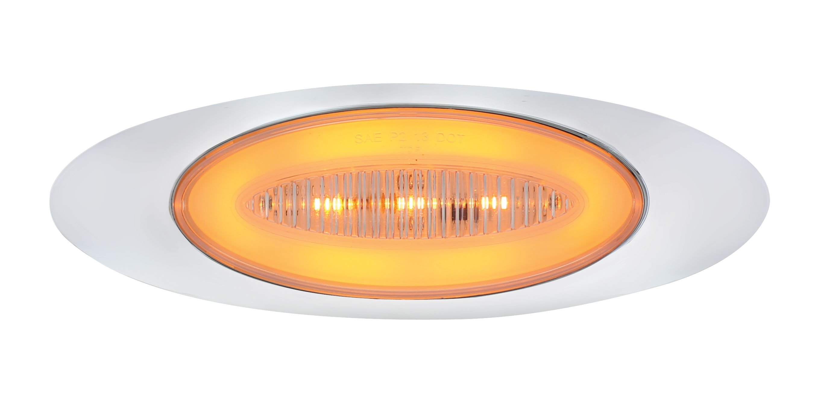 13 Led "M1 Millennium" Marker Light - Glo Light - Amber Led/Clear Lens