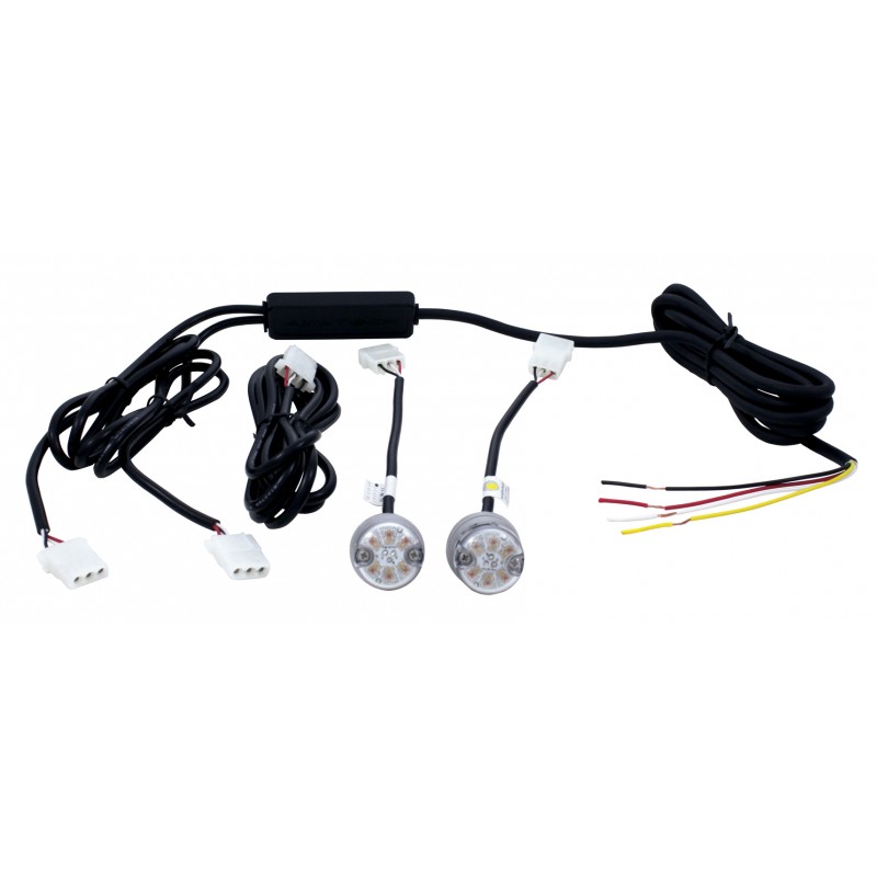 (2/Box) 6 Led 1" Mini 12V Warning/Strobe Light - Blue