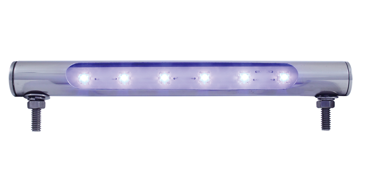 6 Led Stainless Steel Tube Light - Blue