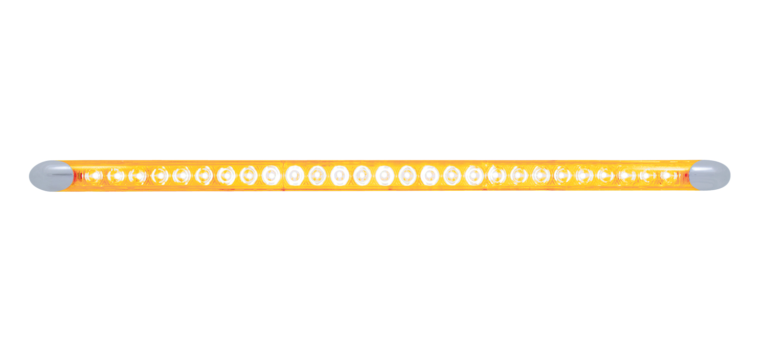 27 High Power Led 21 3/4" Auxiliary/Utility Light Bar - Amber Led/Clear Lens
