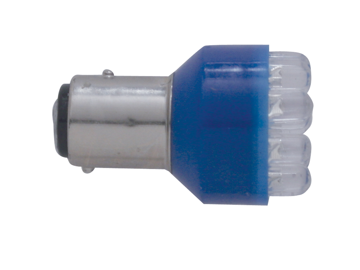 12 Super Bright Led 1157 Bulb - Blue