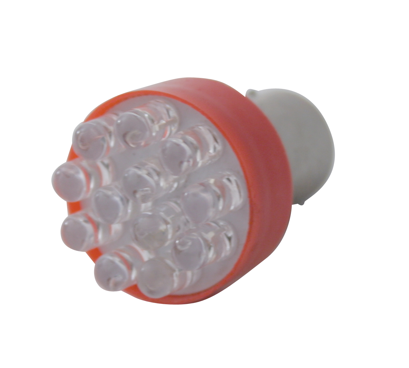 12 Super Bright Led 1157 Bulb - Red