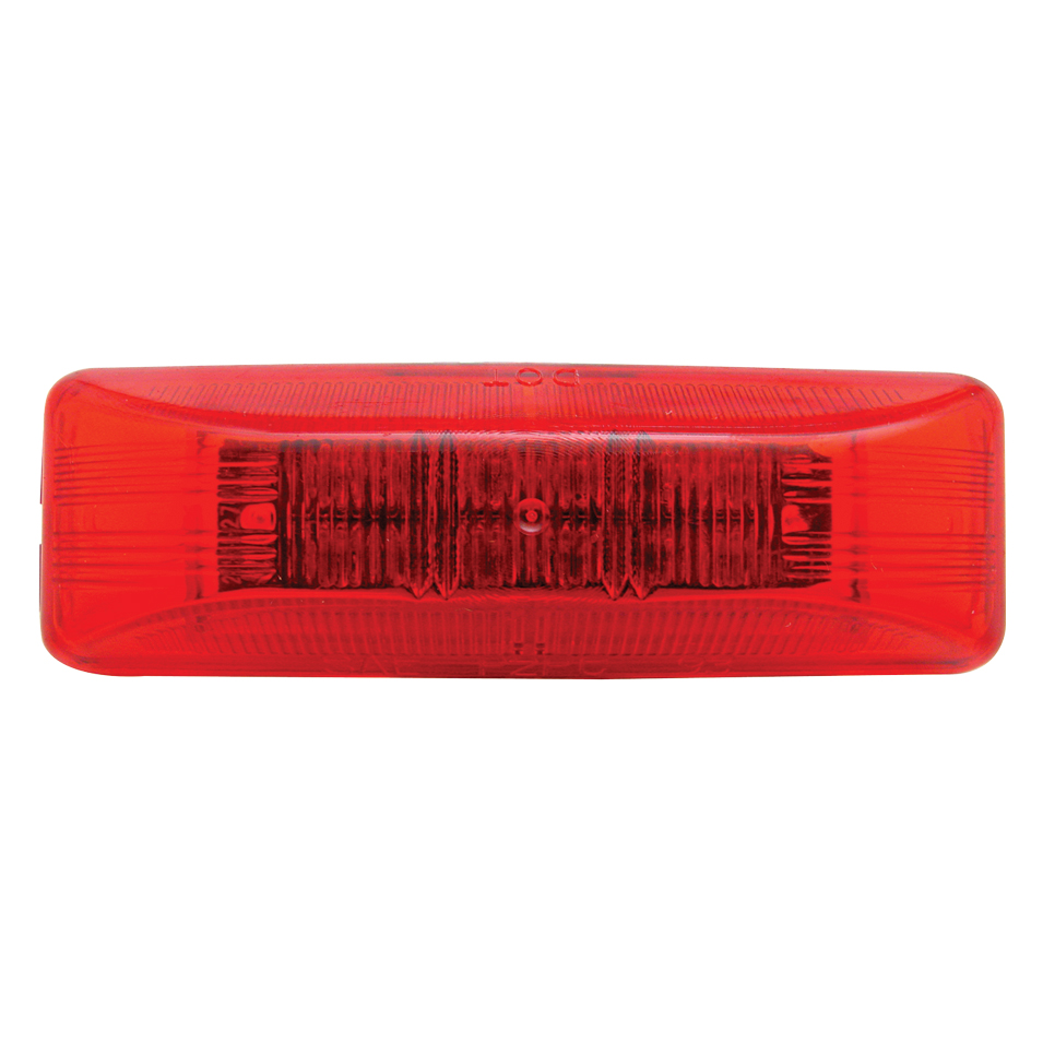 12 Red Led Rectangular Clearance/Marker Light - Red Lens