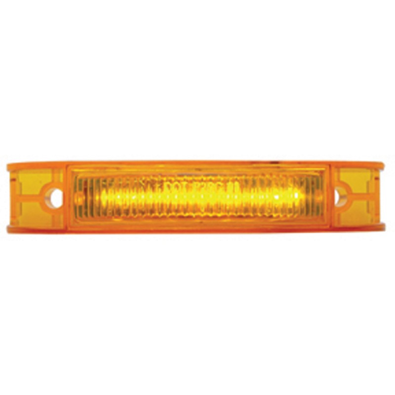 7 Amber Led Rectangular Clearance/Marker Light - Amber Lens