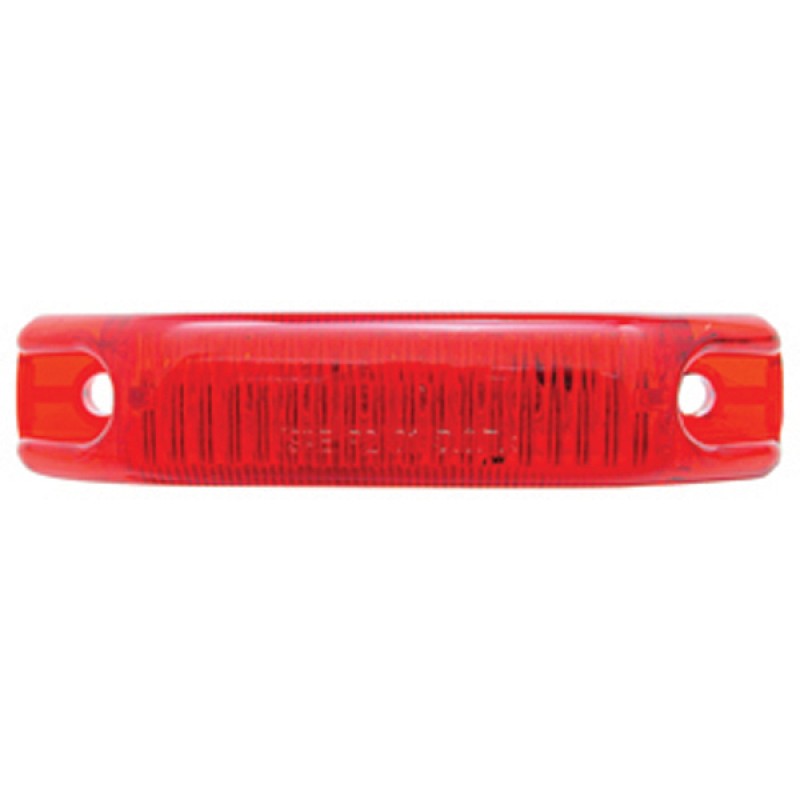 6 Red Led Streamline Design Clearance/Marker Light - Red Lens