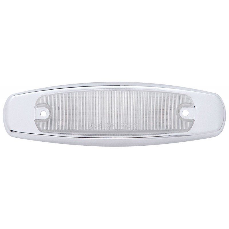 12 Red Led Peterbilt Rectangular Clearance/Marker Light - Clear Lens