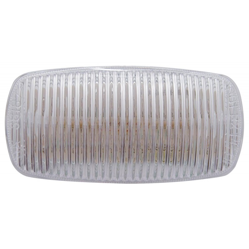 12 Red Led Rectangular Clearance/Marker Light - Clear "Phantom I" Lens