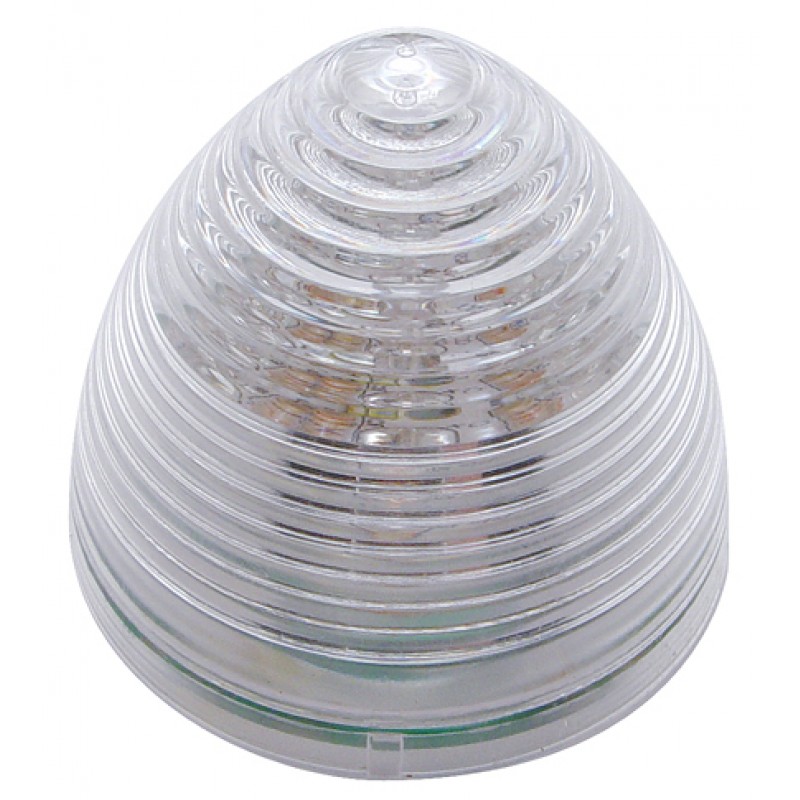 9 Amber Led 2" Beehive Marker Light - Clear Lens