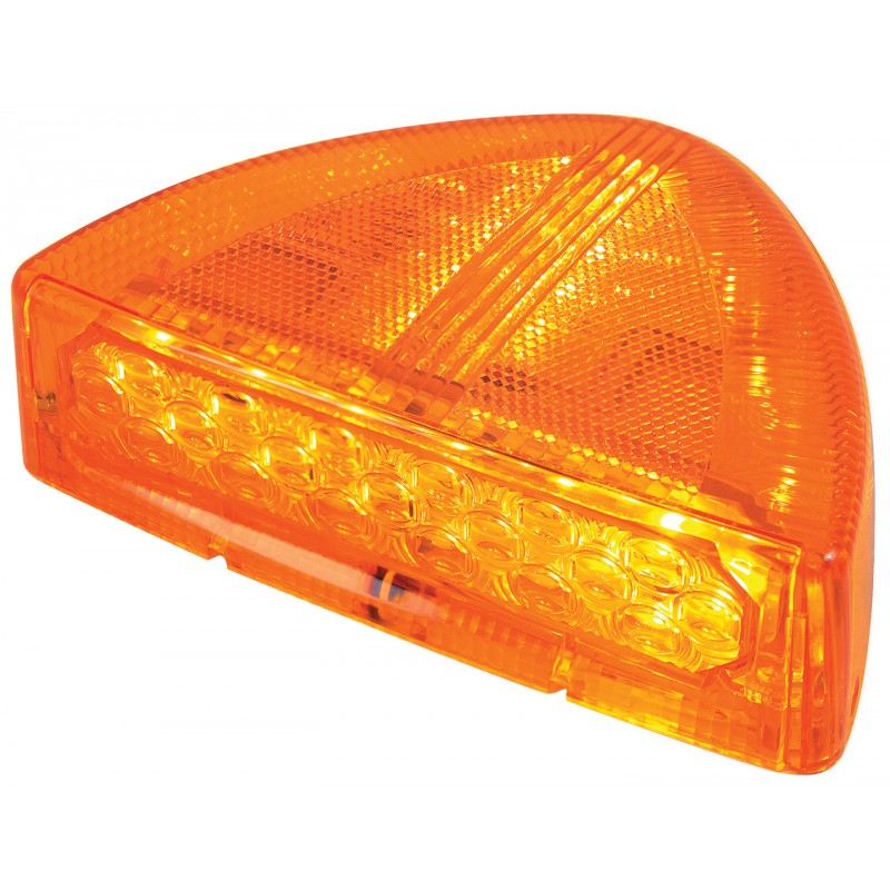 30 Led Peterbilt Front Turn Signal Light - Low Profile, Amber/Amber Lens