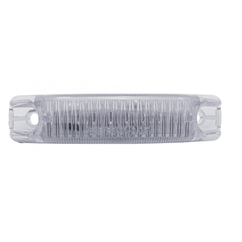 6 Red Led Streamline Design Clearance/ Marker Light - Clear Lens
