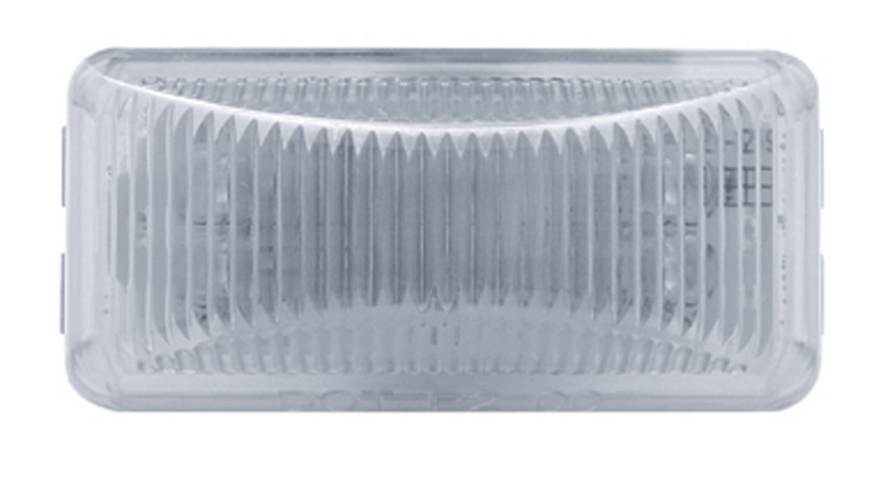 6 Amber Led Small Rectangular Clearance/ Marker Light - Clear Lens