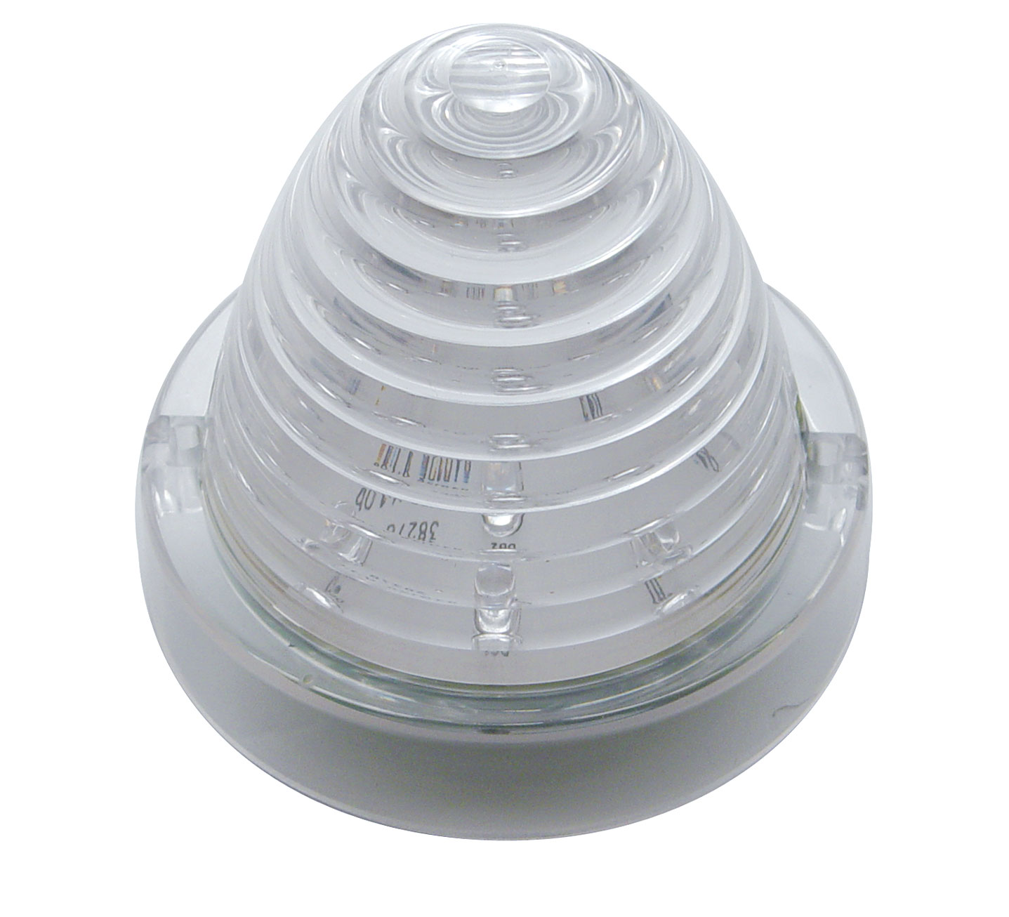 13 Red Led Round Cab Light Beehive/ Truck-Light Lens - Clear Lens