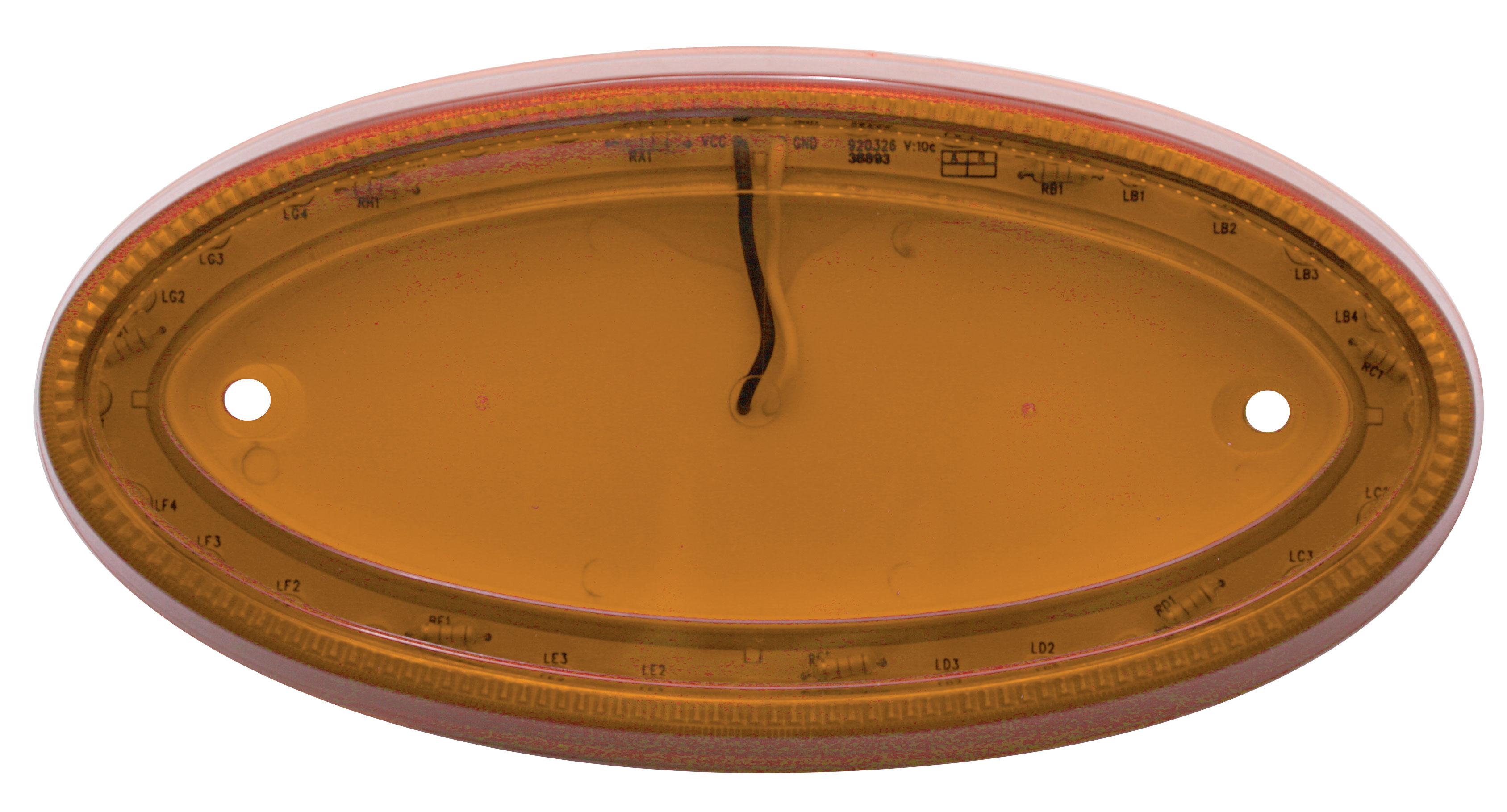 32 Amber Led Peterbilt Emblem Light (Small) - Amber Lens