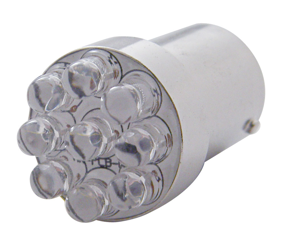 (2/Card) 9 White Led 89 Bulb 7.3 Watts