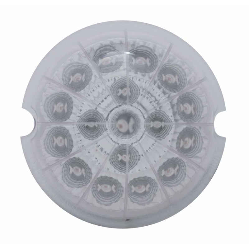 17 Amber Led Cab Light W/ Reflector Clear Lens - Clear Lens