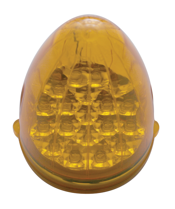 19 Amber Led Grakon 1000 Clear Lens Reflector Cab Light - Amber Lens