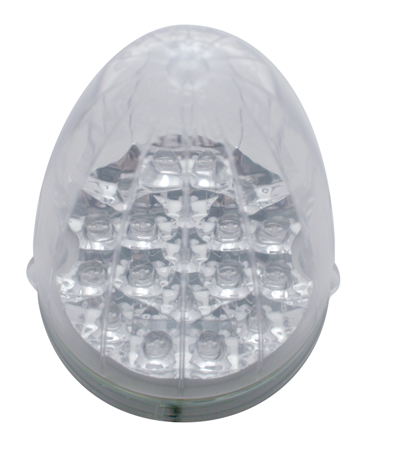 19 Amber Led Grakon 1000 Clear Lens Reflector Cab Light - Clear Lens
