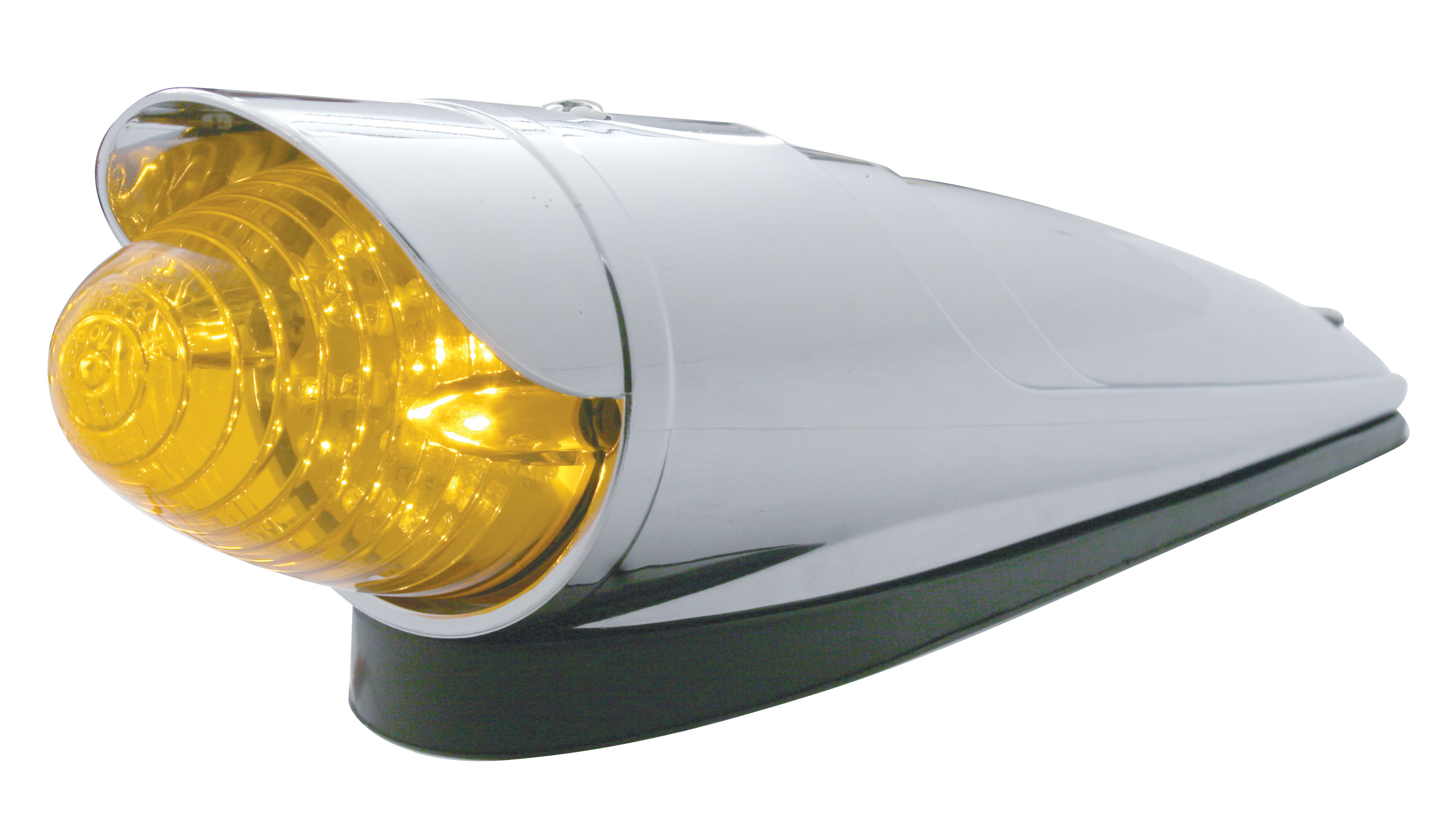 19 Amber Led Grakon 1000 Style Beehive Cab Light W/ Visor - Amber Lens