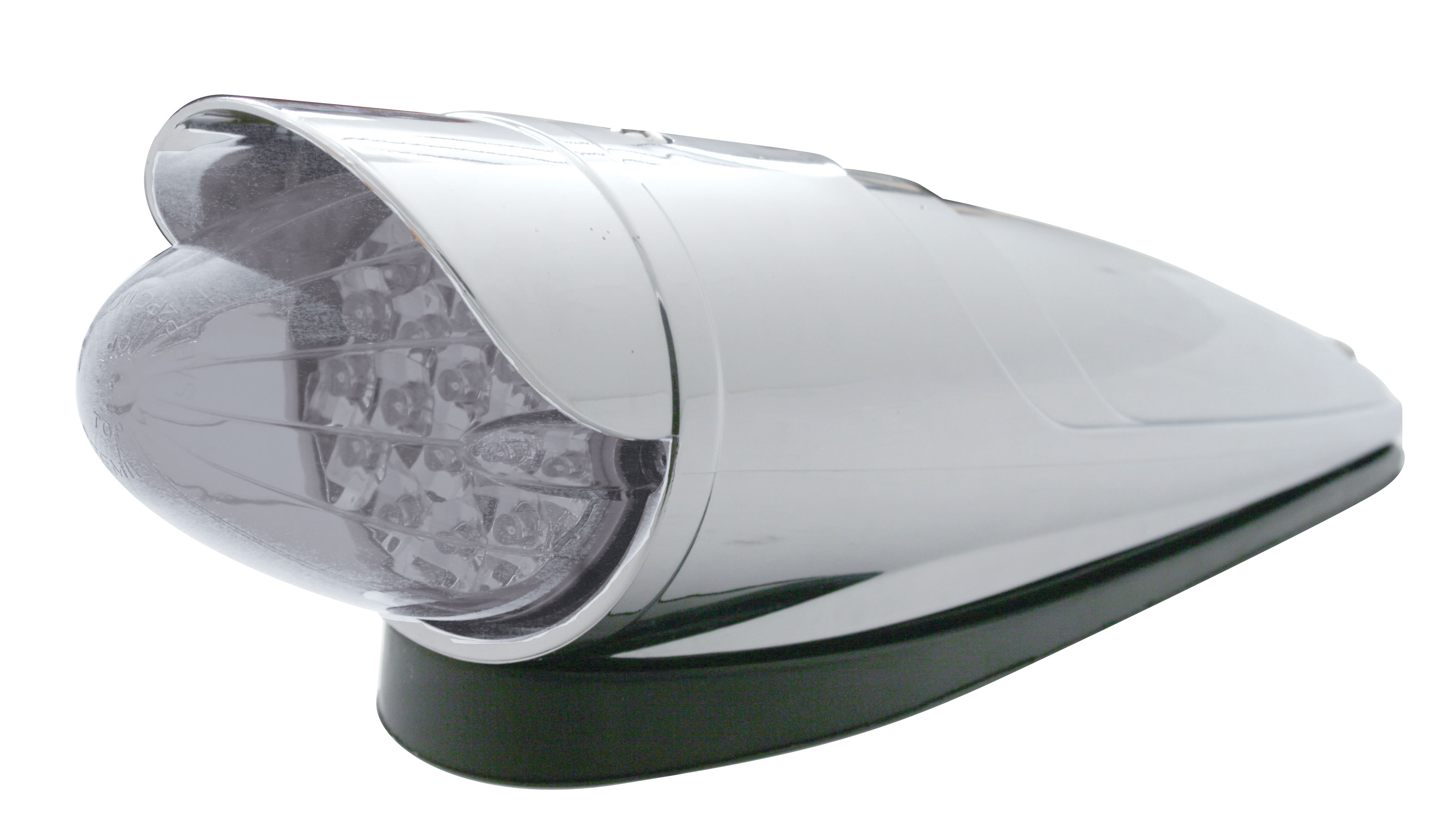 19 Amber Led Grakon 1000 Style Reflector/Clear Cab Light W/ Visor - Clear Lens